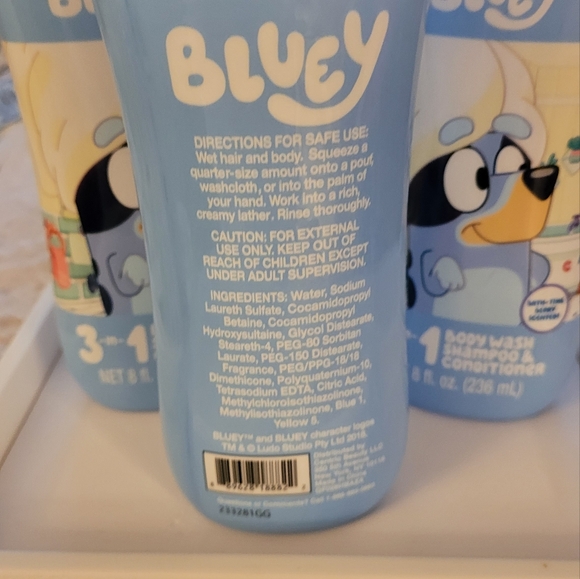 Bluey 3in1 BODYWASH SET OF 3 - Picture 2 of 3